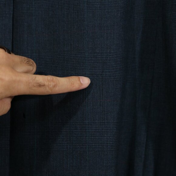 Brooks Brothers 100% Wool 2-Piece Suit 42R Navy Check Made in USA As-Is - Picture 15 of 15